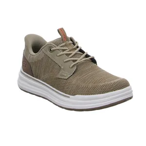 SKECHERS Halbschuhe Sneaker Stoff Taupe Synthetik 