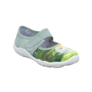 SUPERFIT Kinder-Hausschuh Grün Textil  Mädchen 