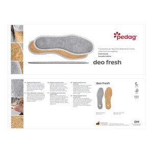 PEDAG Deo Fresh Frotteesohle Sohlen Grau Textil PEDAG Deo Fresh Frotteesohle Sohlen Grau Textil