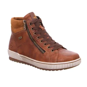 REMONTE mit TEX Membrane Mid Cut Sneaker Cognac Leder REMONTE mit TEX Membrane Mid Cut Sneaker Cognac Leder
