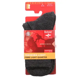ROHNER GTX-kompatibel,Plüsch im Fussb Funktions-Socken Schwarz Textil 
