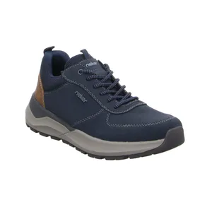 RIEKER HWK Herren Halbschuhe Halbschuhe Sneaker Blau Lederimitat RIEKER HWK Herren Halbschuhe Halbschuhe Sneaker Blau Lederimitat