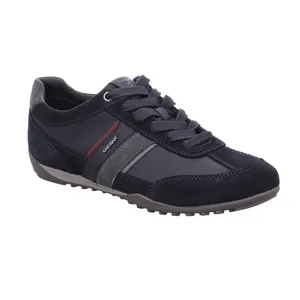 GEOX Halbschuhe Sneaker Blau Leder GEOX Halbschuhe Sneaker Blau Leder