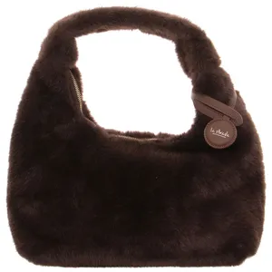 LA STRADA Wintertasche Braun Textil 