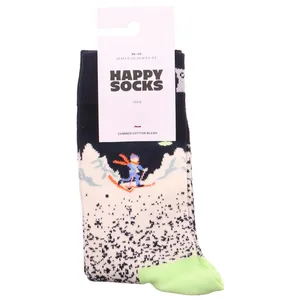 HAPPY SOCKS Skiläufer bei Nacht Freizeitsocken Schwarz Textil HAPPY SOCKS Skiläufer bei Nacht Freizeitsocken Schwarz Textil