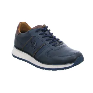 BUGATTI SHOES Halbschuhe Sneaker Blau Leder 