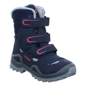 LOWA Winterstiefel Mädchen-Snowboot Membrane Dunkelblau Textil 