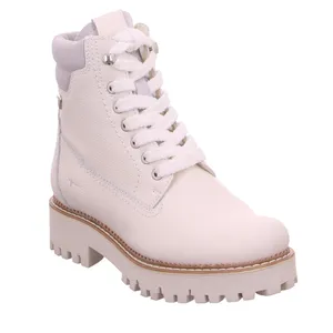 TAMARIS Boot Offwhite Leder  mit Primaloft 