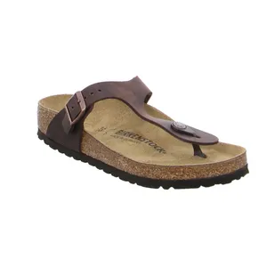 BIRKENSTOCK Bio-Zehentrenner Braun Leder 