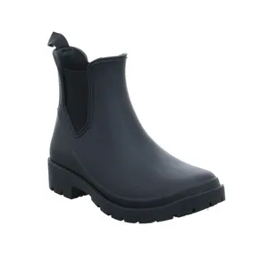 * Damen-Gummistiefel Schwarz Synthetik * Damen-Gummistiefel Schwarz Synthetik