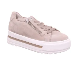 GABOR mit Wechselfussbett Sneaker Beige Leder 