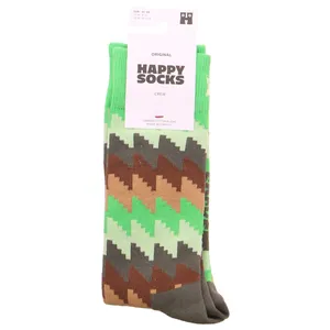 HAPPY SOCKS Muster Zig Zag Freizeitsocken Grün Textil HAPPY SOCKS Muster Zig Zag Freizeitsocken Grün Textil
