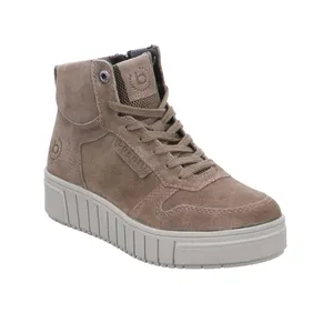 BUGATTI SHOES Mid Cut Sneaker Taupe Leder 