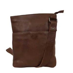 BEAR DESIGN Umhängetasche Braun Leder 