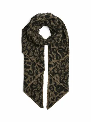 PIECES 55cm x 212cm Schal Schwarz Textil PIECES 55cm x 212cm Schal Schwarz Textil