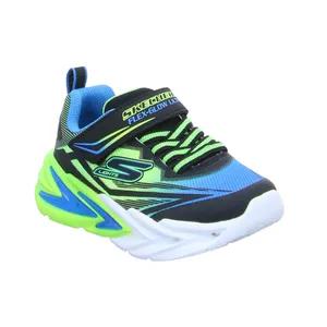 SKECHERS Kleinkinder-Halbschuh Klett Blau Textil  Sneaker 