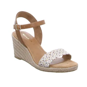 TAMARIS Espadrille-mit Absatz Cognac Textil 
