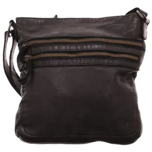 BEAR DESIGN Umhängetasche Schwarz Leder BEAR DESIGN Umhängetasche Schwarz Leder