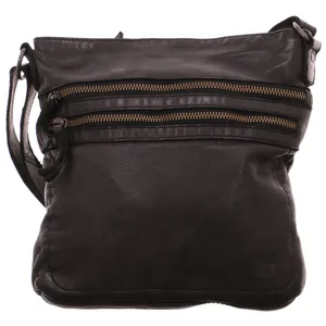 BEAR DESIGN Umhängetasche Schwarz Leder BEAR DESIGN Umhängetasche Schwarz Leder