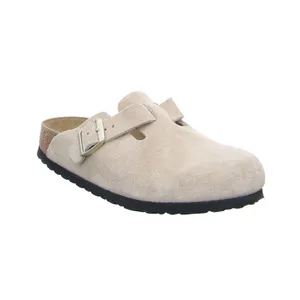 BIRKENSTOCK Pantolette Beige Leder BIRKENSTOCK Pantolette Beige Leder