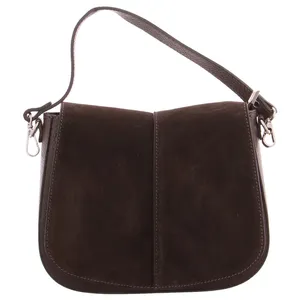 * Ledertasche mit Überschlag Braun Leder * Ledertasche mit Überschlag Braun Leder