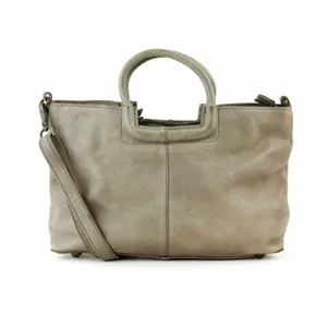 BEAR DESIGN Umhängetasche Grau Leder 