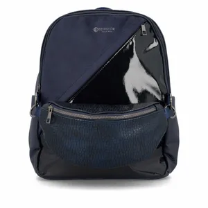 REMONTE mit Gürteltasche Rucksack Blau Lederimitat REMONTE mit Gürteltasche Rucksack Blau Lederimitat