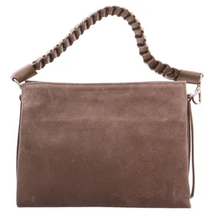* Umhängetasche Taupe Leder * Umhängetasche Taupe Leder