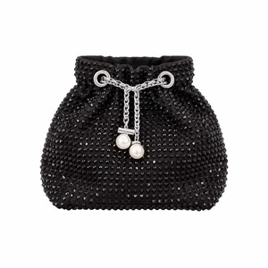 LA STRADA Clutch / Abendtasche Schwarz Textil LA STRADA Clutch / Abendtasche Schwarz Textil