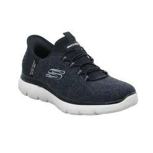 SKECHERS Halbschuh-Schlüpfer Schwarz Synthetik SKECHERS Halbschuh-Schlüpfer Schwarz Synthetik