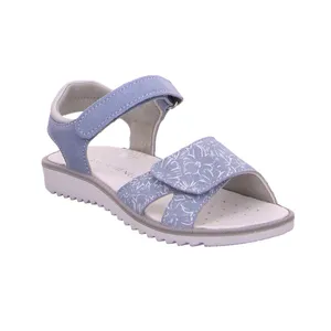 SCHUHENGEL Sommerschuh Mädchen-Sandale Hellblau Leder 
