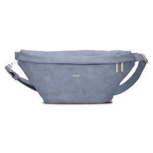 ZWEI Gürteltasche / Bodybag Hellblau Lederimitat 