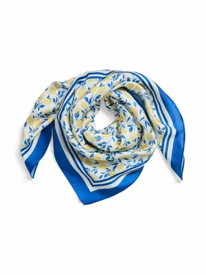 PIECES Tuch 75x75cm, Zitrone Schal Weiss Textil PIECES Tuch 75x75cm, Zitrone Schal Weiss Textil