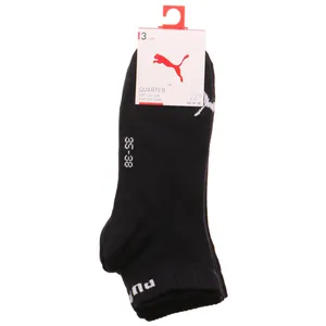 PUMA SOCKEN Freizeitsocken Schwarz Textil  3-ER Pack 