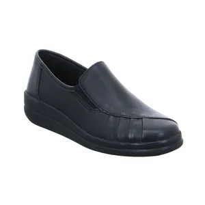 VAN DER LAAN mit Wechselfussbett Comfort-Slipper Schwarz Leder VAN DER LAAN mit Wechselfussbett Comfort-Slipper Schwarz Leder