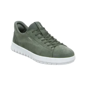 GEOX Halbschuhe Sneaker Olive Leder GEOX Halbschuhe Sneaker Olive Leder