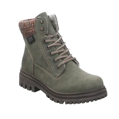 RIEKER Boot Olive Lederimitat RIEKER Boot Olive Lederimitat