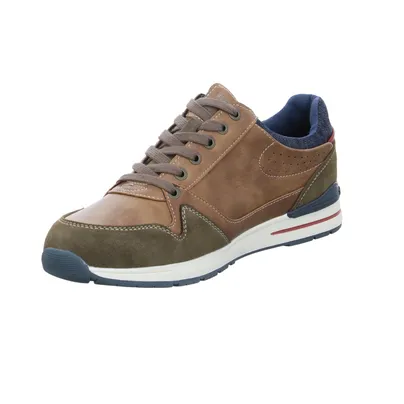 MUSTANG Halbschuhe Sneaker Braun Lederimitat MUSTANG Halbschuhe Sneaker Braun Lederimitat