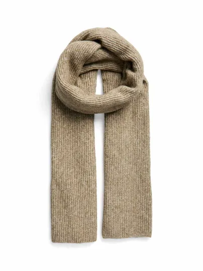 PIECES 50x180cm, feiner Rippenstrick Schal Beige Textil PIECES 50x180cm, feiner Rippenstrick Schal Beige Textil
