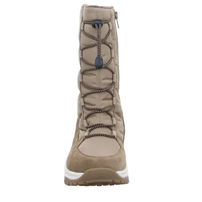 VADO Winter-Stiefel Mädchen-Snowboot Membrane Taupe Synthetik VADO Winter-Stiefel Mädchen-Snowboot Membrane Taupe Synthetik