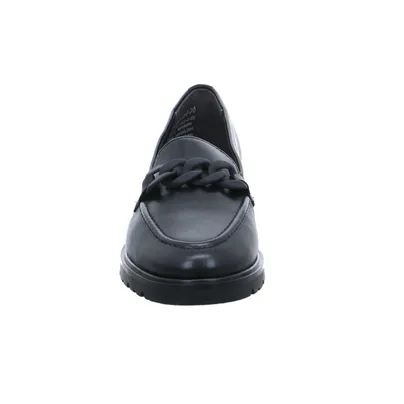 TAMARIS Slipper Schwarz Leder TAMARIS Slipper Schwarz Leder