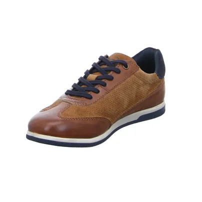 BUGATTI SHOES Halbschuhe Sneaker Cognac Leder 