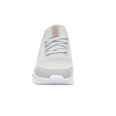 SKECHERS Memory Foam Halbschuhe Sneaker Stoff Beige Synthetik 
