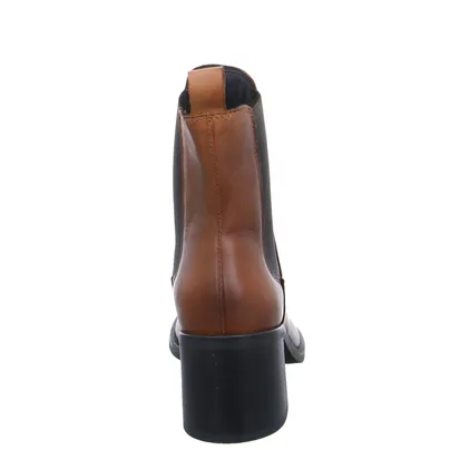 SCHUHENGEL Stiefelette Cognac Leder SCHUHENGEL Stiefelette Cognac Leder