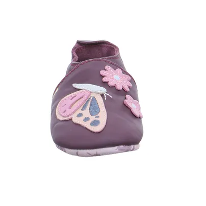 BOBUX Krabbelschuh Dunkelrot Leder 