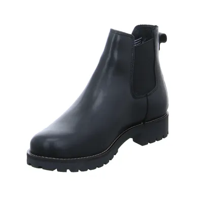SCHUHENGEL mit Lammfellfutter Boot Schwarz Leder SCHUHENGEL mit Lammfellfutter Boot Schwarz Leder
