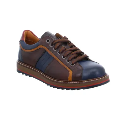 EXTON Halbschuhe Sneaker Braun Leder EXTON Halbschuhe Sneaker Braun Leder
