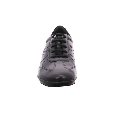 GEOX Halbschuhe Sneaker Schwarz Leder 