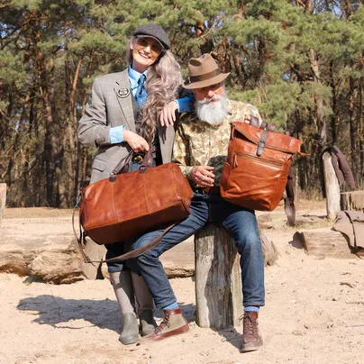 BEAR DESIGN mit Laptopfach Rucksack Cognac Leder BEAR DESIGN mit Laptopfach Rucksack Cognac Leder
