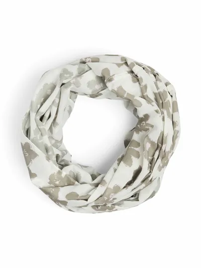 PIECES Loop, Flower print Schal Offwhite Textil PIECES Loop, Flower print Schal Offwhite Textil